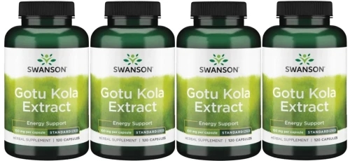 4 x Gotu Kola ekstrakt 100mg 120kaps, Swanson.webp