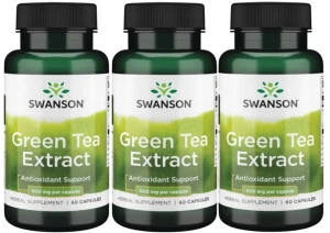 3 x Green Tea Extract 500mg 60kaps, Swanson
