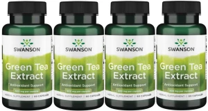 4 x Green Tea Extract 500mg 60kaps, Swanson