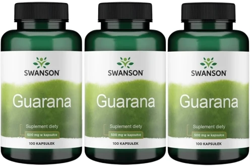 3 x Guarana 500mg 100kaps, Swanson.webp