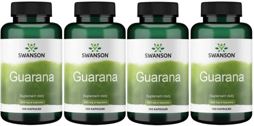 4 x Guarana 500mg 100kaps, Swanson.webp