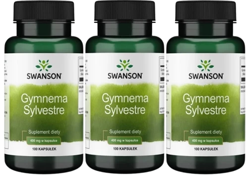 3 x Gymnema Sylvestre 400mg 100kaps, Swanson.webp