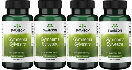 4 x Gymnema Sylvestre 400mg 100kaps, Swanson.webp