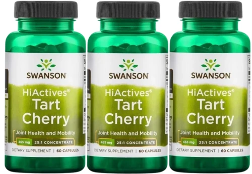 3 x Tart Cherry 465mg 60kaps, Swanson.webp