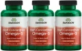 3 x High Concentrate Omega-3 120sgels, Swanson.webp