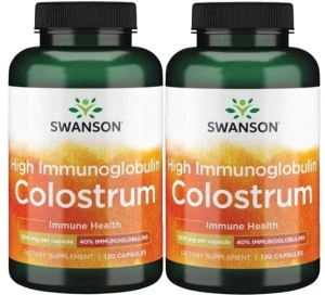 2 x High Immunoglobulin Colostrum 500mg 120kaps, Swanson
