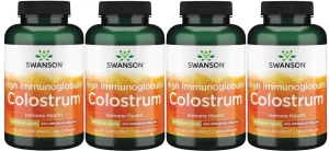 4 x High Immunoglobulin Colostrum 500mg 120kaps, Swanson