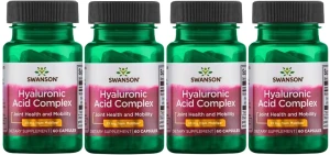 4 x Hyaluronic Acid Complex 60kaps, Swanson