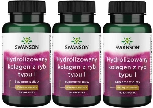 3 x Hydrolizowany kolagen z ryb typu I, Swanson  (Marine Collagen).webp