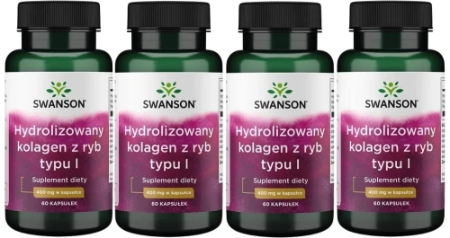4 x Hydrolizowany kolagen z ryb typu I, Swanson  (Marine Collagen).webp