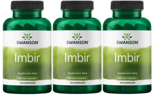 3 x Ginger Root - Imbir 540mg 100kaps, Swanson