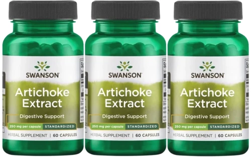 3 x Artichoke Extract - Karczoch 250mg 60 kaps, Swanson.webp