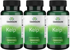 3 x Kelp 225mcg 250 tabl, Swanson
