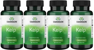 4 x Kelp 225mcg 250 tabl, Swanson
