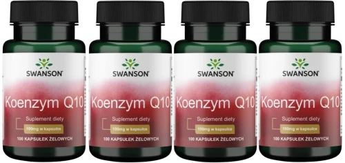 4 x Koenzym Q10 100mg 100sgels, Swanson.webp