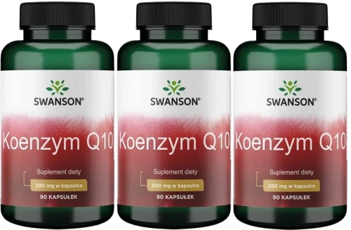3 x CoQQ10 - Koenzym Q10 200mg 90 kaps, Swanson.webp