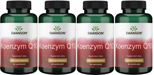 4 x CoQQ10 - Koenzym Q10 200mg 90 kaps, Swanson