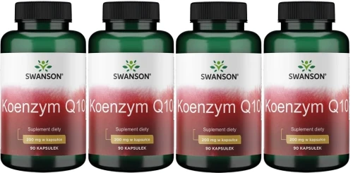 4 x CoQQ10 - Koenzym Q10 200mg 90 kaps, Swanson.webp