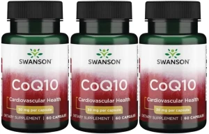 3 x CoQ10 - Koenzym Q10 30mg 60 kaps, Swanson