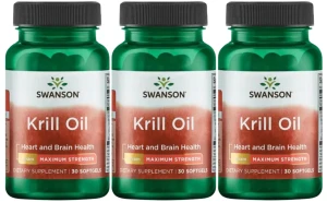 3 x Krill Oil - maksymalna moc 1000mg, Swanson