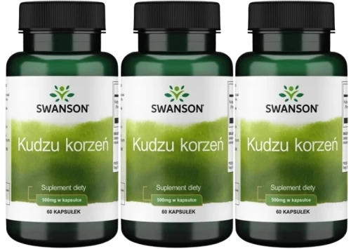 3 x Kudzu 500mg 60kaps, Swanson.webp