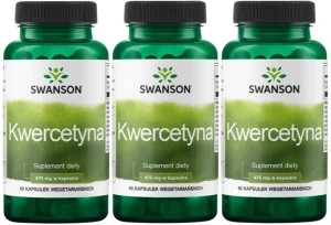 3 x Kwercetyna 475mg 60vcaps, Swanson