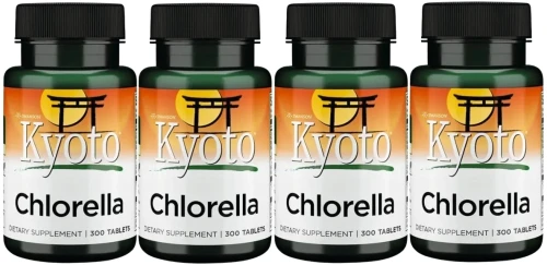 4 x Kyoto Chlorella 300 tabletek, Swanson.webp