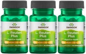 3 x L. Reuteri Plus 30kaps vege, Swanson