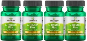 4 x L. Reuteri Plus 30kaps vege, Swanson
