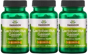 3 x Lactobacillus Gasseri 60 kaps, Swanson