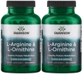 2 x L-Arginine &amp; L-Ornithine - L-Arginina &amp; L-Ornityna 100kaps, Swanson.webp