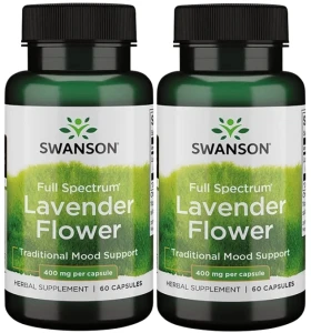 2 x Lavender flower - Lawenda 400mg 60kaps, Swanson
