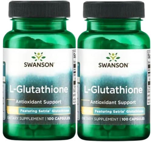 2 x L-Glutathione - L-Glutation 100mg 100kaps, Swanson.webp