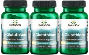 3 x L-Glutathione - L-Glutation 100mg 100kaps, Swanson