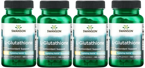 4 x L-Glutathione - L-Glutation 100mg 100kaps, Swanson.webp