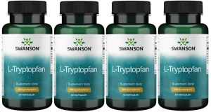 4 x L-Tryptofan 500mg 60kaps, Swanson