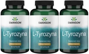 3 x L-Tyrozyna 500mg 100 kaps, Swanson