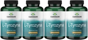 4 x L-Tyrozyna 500mg 100 kaps, Swanson