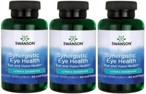 3 x Synergistic Eye Health -  Luteina & Zeaksantyna 60kapsułek, Swanson