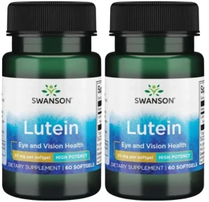 2 x Lutein - Luteina 20mg 60sgels, Swanson