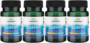 4 x Lutein - Luteina 20mg 60sgels, Swanson