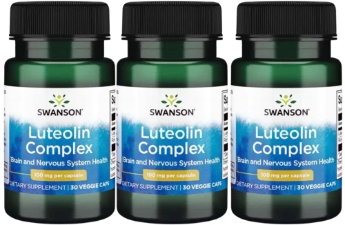 3 x Luteolin Complex 100mg 30vkaps, Swanson.webp