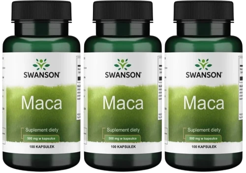 3 x Maca 500mg 100 kaps , Swanson.webp