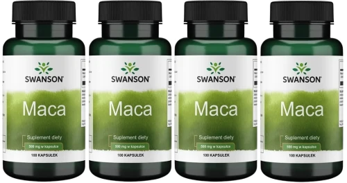 4 x Maca 500mg 100 kaps , Swanson.webp