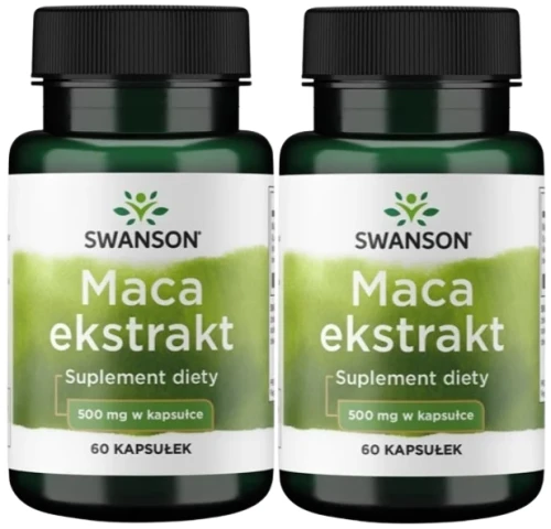 2 x Maca ekstrakt 500mg 60 kaps, Swanson.webp