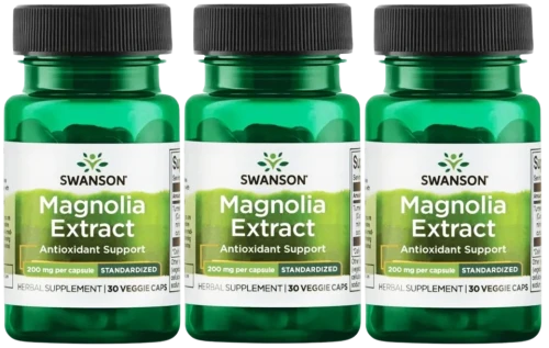 3 x Magnolia Extract 200mg 30vkaps, Swanson.webp