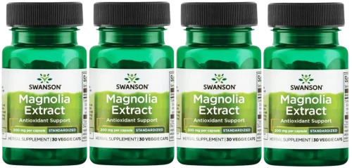 4 x Magnolia Extract 200mg 30vkaps, Swanson.webp