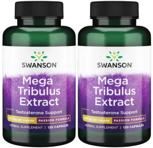 2 x Mega Tribulus Extract 250mg 120kaps, Swanson.webp