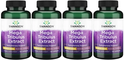 4 x Mega Tribulus Extract 250mg 120kaps, Swanson.webp