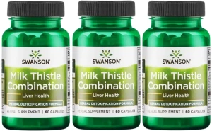 3 x Milk Thistle Combination 60 kaps, Swanson
